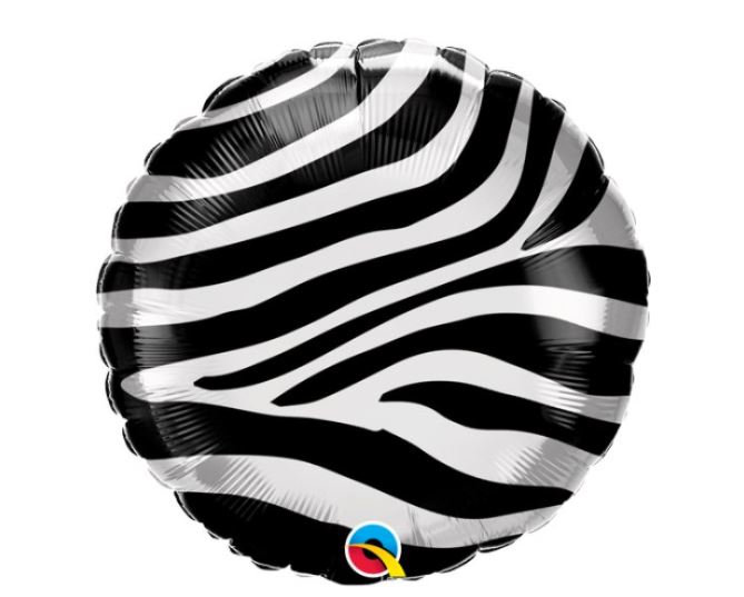 Qualatex 18" Zebra Stripes Pattern - Click Image to Close