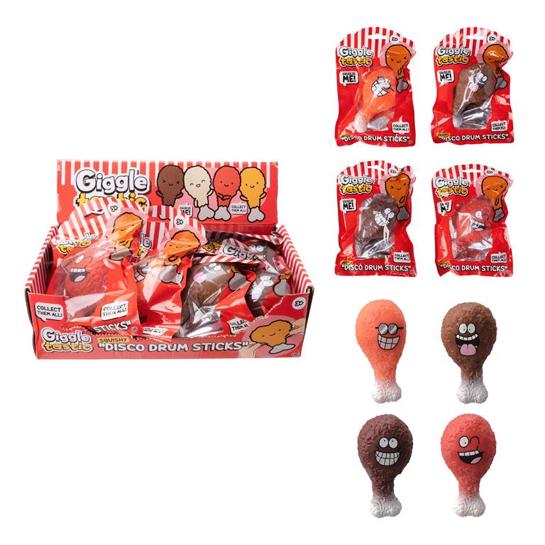 Disco Giggle Squishy Drumsticks - Click Image to Close