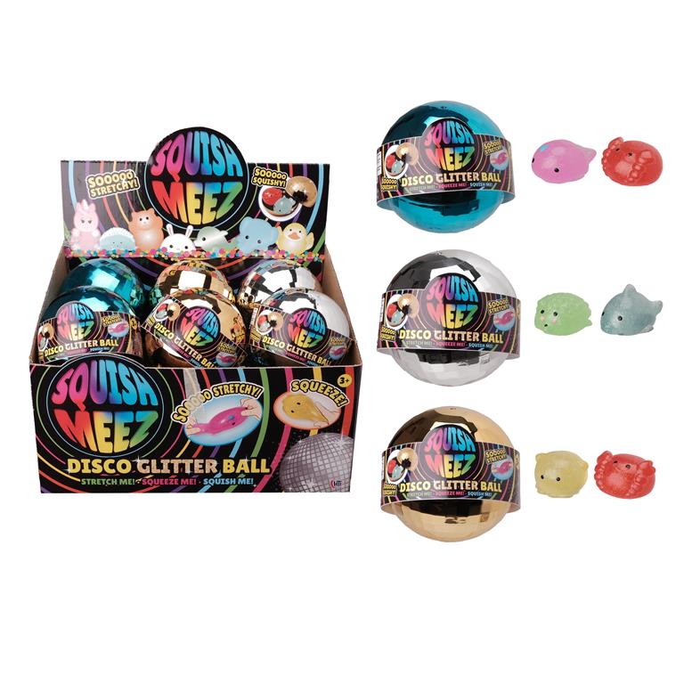 Disco Glitter Ball With Squishmeez - Click Image to Close