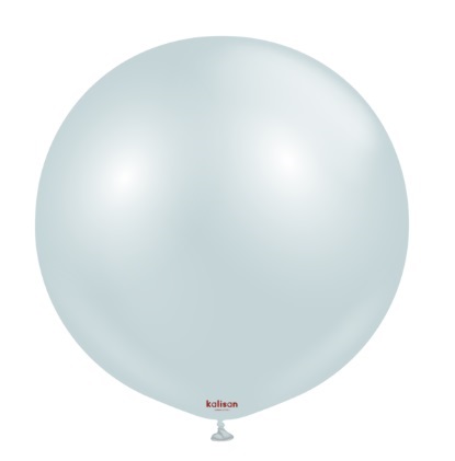 Kalisan 36" Aura Ice Blue Latex Balloon 2 Pack - Click Image to Close