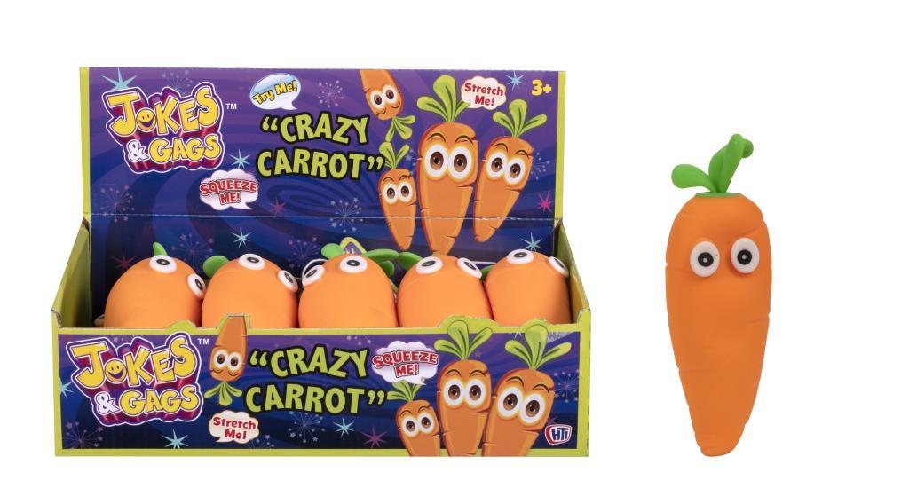 Jokes & Gags Squeezy Crazy Carrot Toy - Click Image to Close