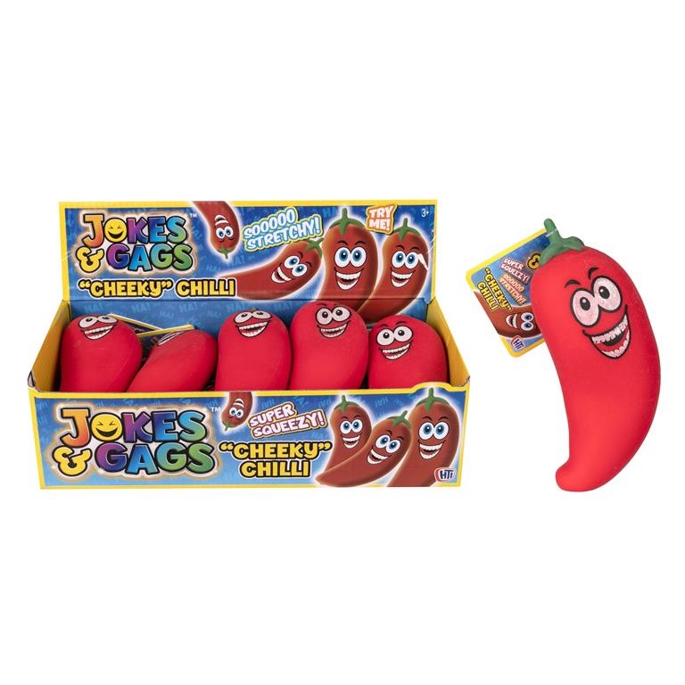 Jokes & Gags Squeeze Squishy Cheeky Chilli Toy - Click Image to Close