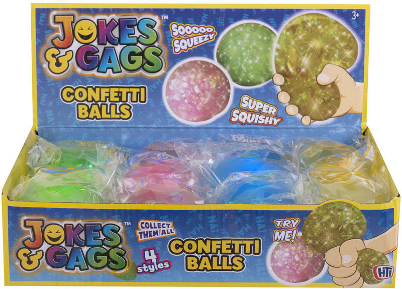 Squeeze Squishy Confetti Balls - Click Image to Close