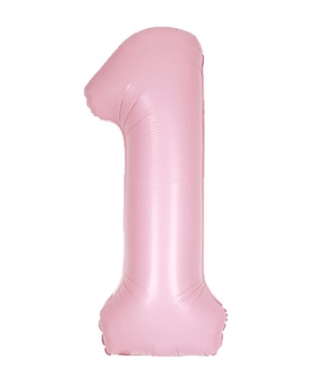 Pink number 1 deals balloon
