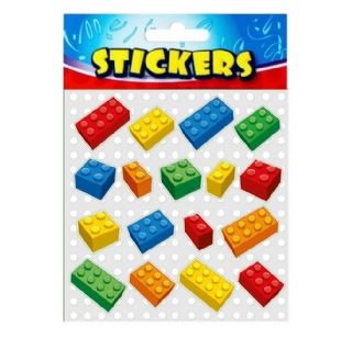 Bricks Stickers 12 x 11.5cm x 72 - Click Image to Close