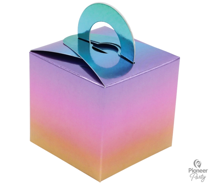 Qualatex Rainbow Ombre Balloon Weight Boxes 8 Pack - Click Image to Close