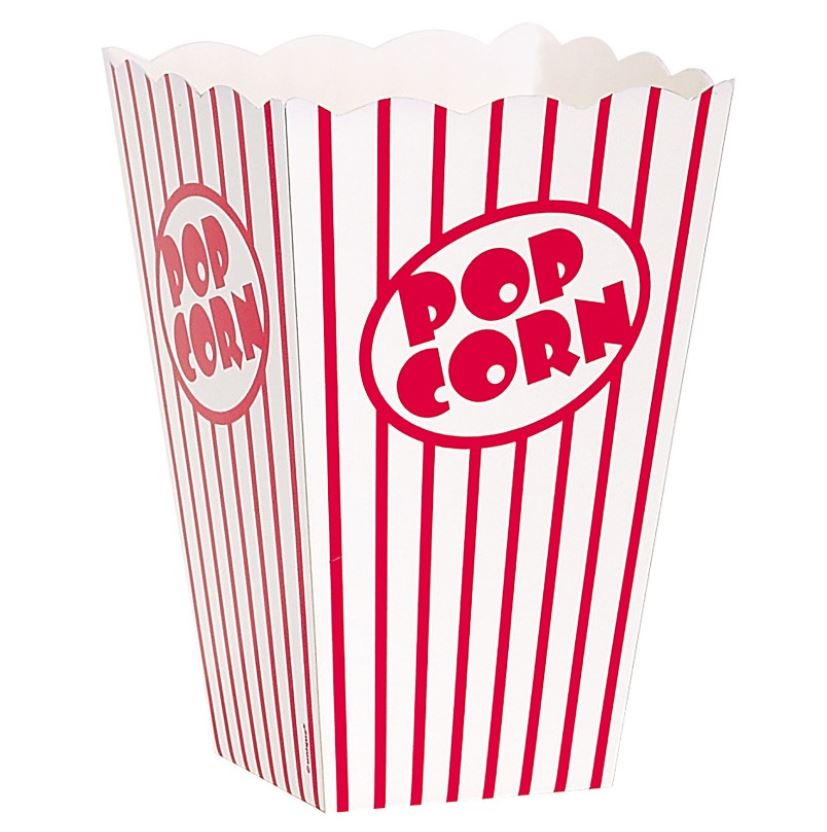 8 Small Popcorn Boxes - Click Image to Close