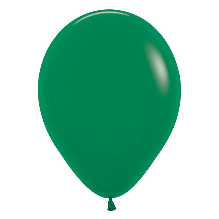 Sempertex 12" Forest Green Latex Balloon 50 Pack - Click Image to Close