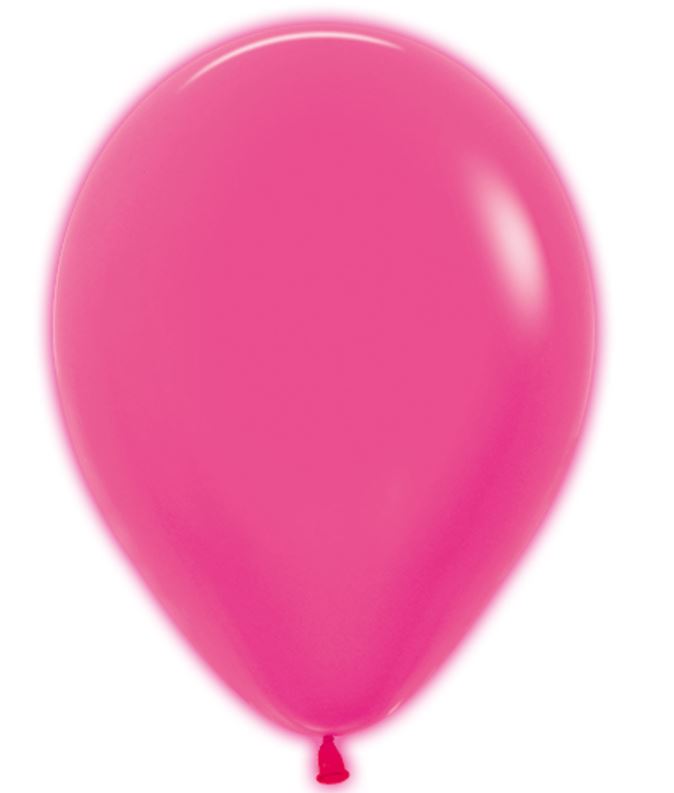 12" Sempertex Neon Fuchsia Latex Balloons Pack Of 50 - Click Image to Close