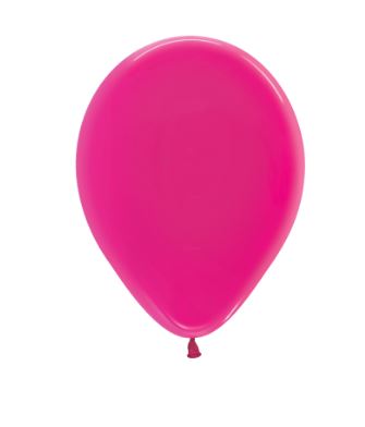 12" Crystal Solid Fuchsia 312 Latex Balloons 30cm - 50Pc - Click Image to Close