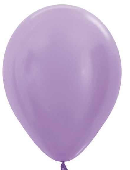 12" Satin Lilac Sempertex Balloons 50 Pack - Click Image to Close