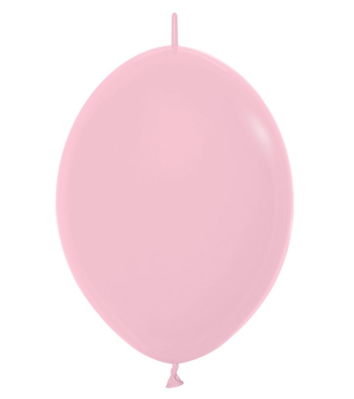 Fashion Colour Link-O-Loon Solid Pink Latex Balloons 12" - Click Image to Close