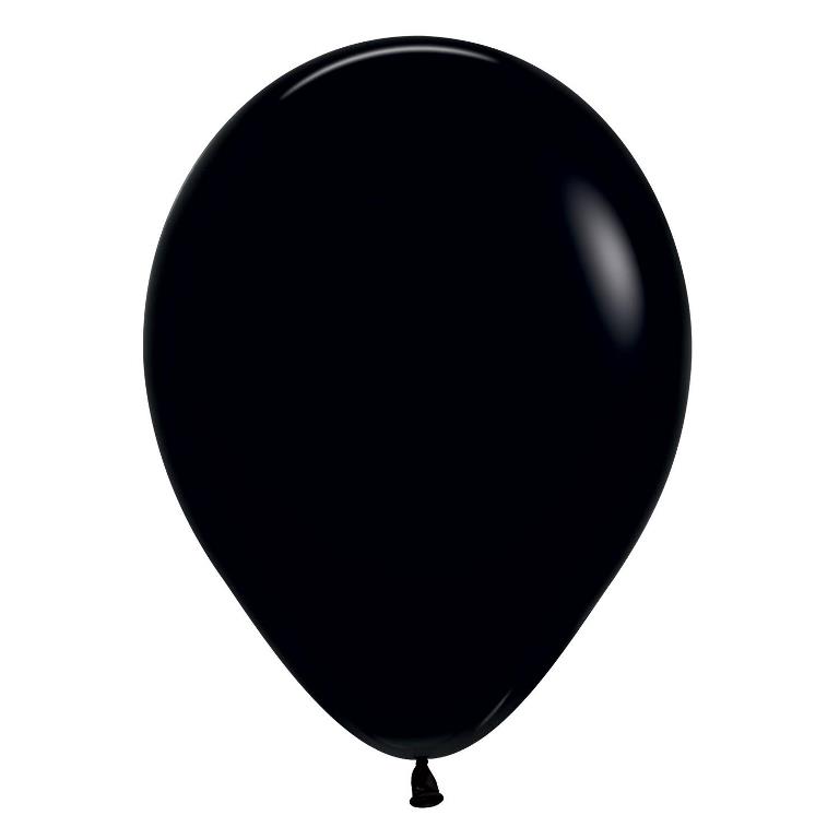 5" Sempertex Fashion Black 100 Pack - Click Image to Close