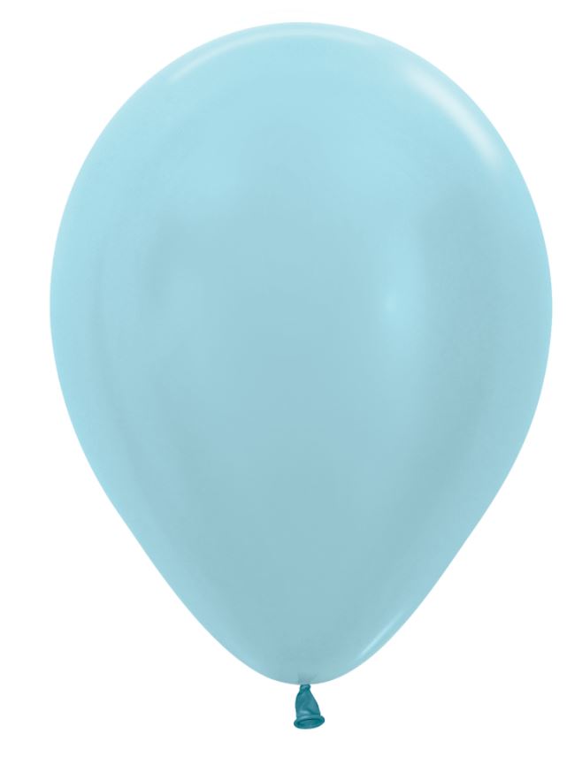 5" Sempertex Satin Blue Latex Balloons 100 Pack - Click Image to Close