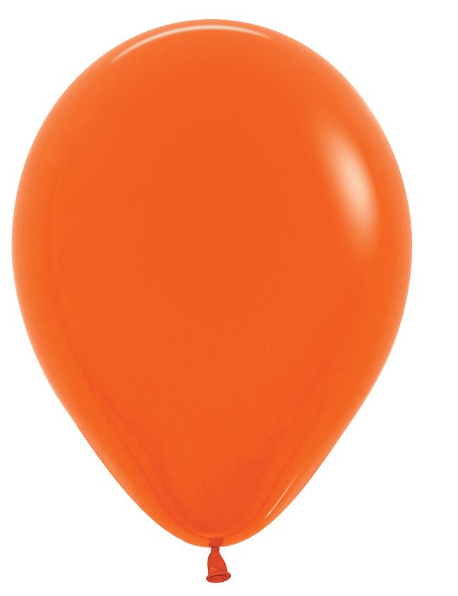 Fashion Colour Solid Orange 061 Latex Balloons 12"/30cm 25Pc - Click Image to Close