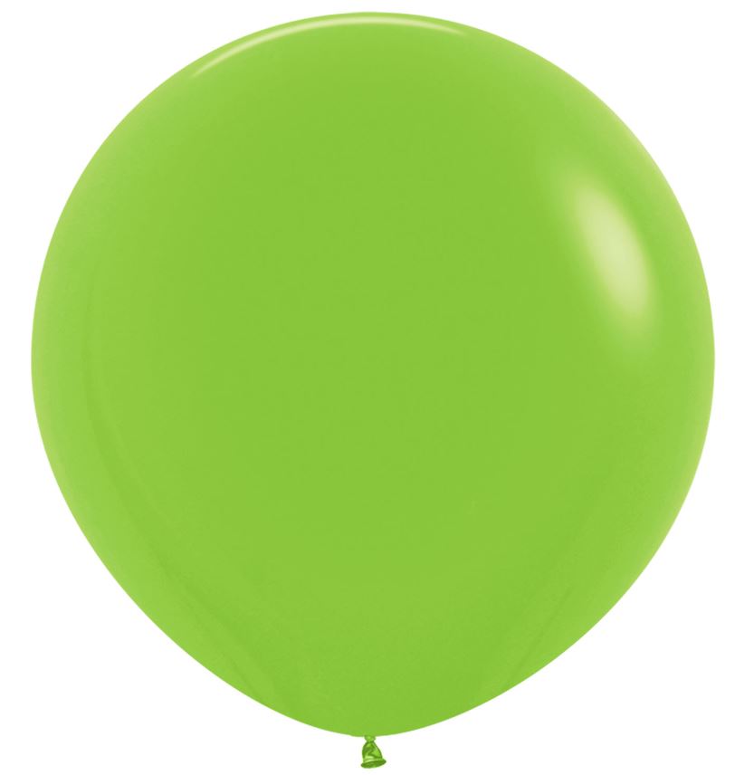 Fashion Colour Solid Lime Green Latex Balloons 36" 2 Pack - Click Image to Close