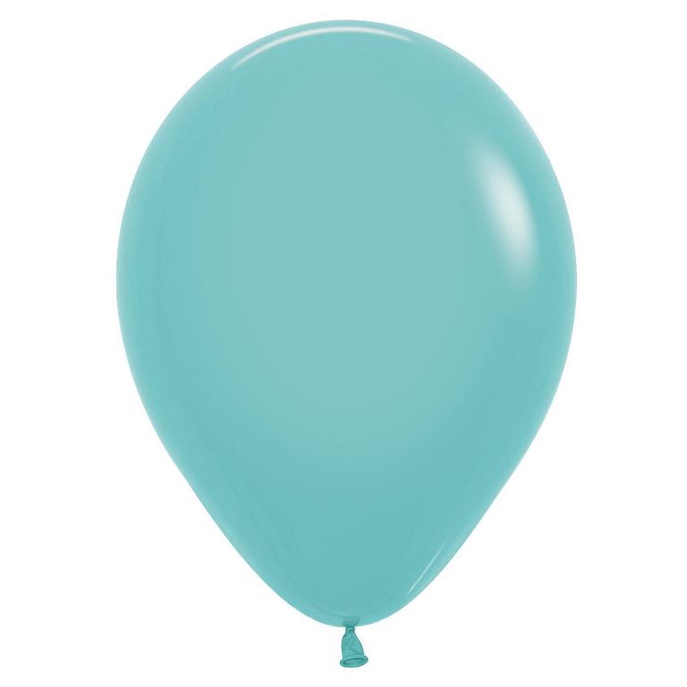 12" Sempertex Fashion Aquamarine Balloons 50 Pack - Click Image to Close