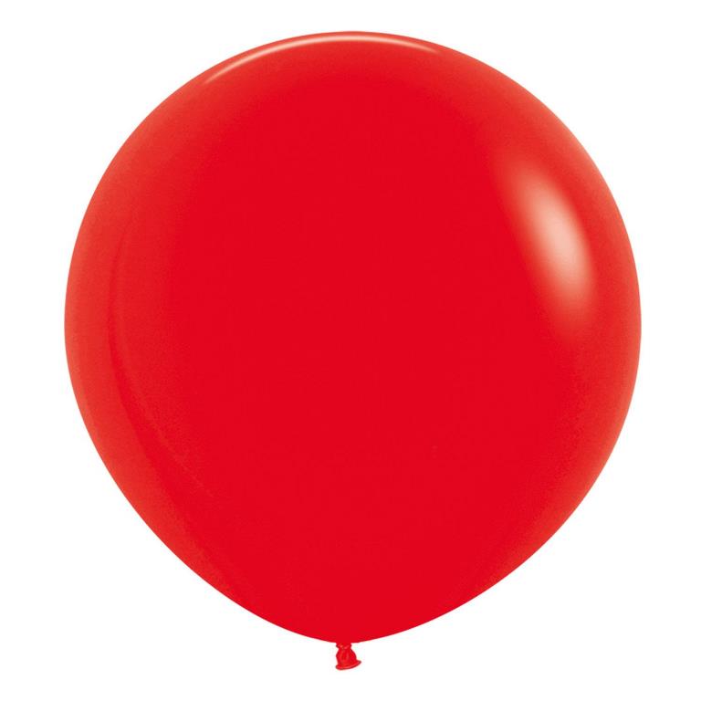 Sempertex 24" Fashion Red Latex Balloons 3 Pack - Click Image to Close
