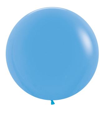 Fashion Colour Blue 24" Latex Balloons 60cm 3 Pack - Click Image to Close