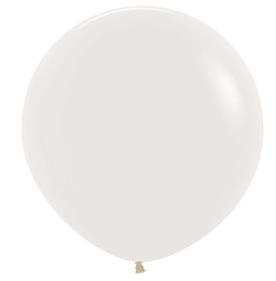 24" Crystal Solid Clear 390 Latex Balloons 60cm - 3Pc - Click Image to Close