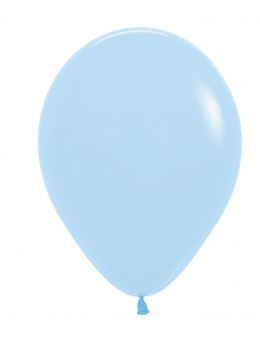 5" Sempertex Pastel Matt Blue Latex Balloons 100 Pack - Click Image to Close