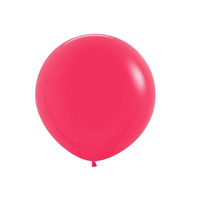 Fashion Colour Solid Raspberry 014 Latex Balloons 24" 3Pc - Click Image to Close