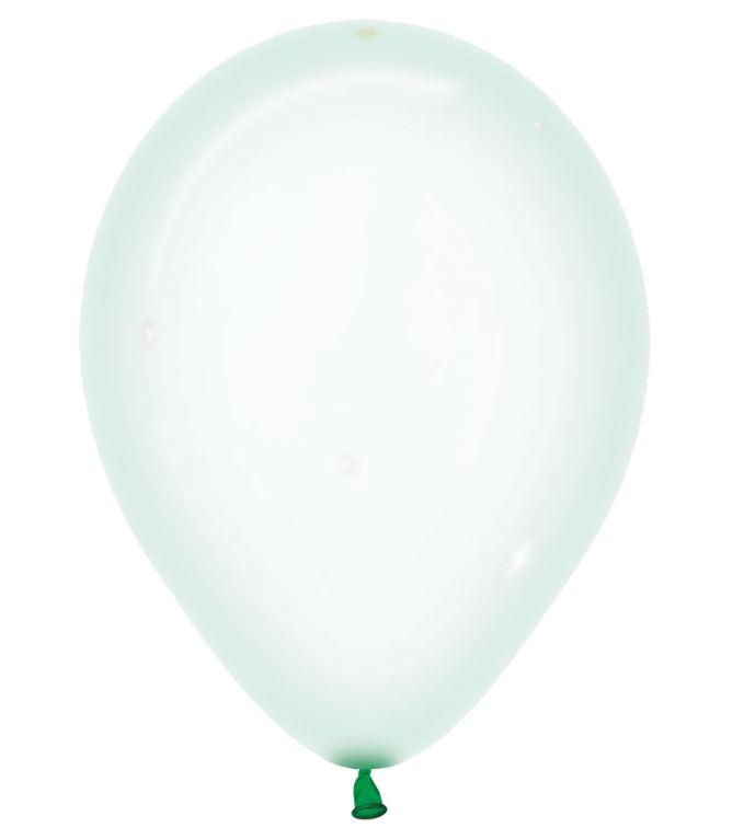 Crystal Pastel Green 331 Latex Balloons 12"/30cm - 50 Pc - Click Image to Close