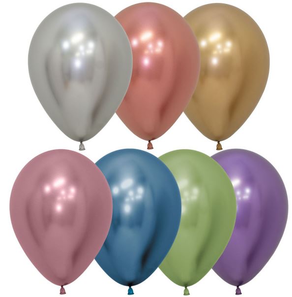 Reflex Sempertex 12" Latex Balloons 50 Pack ( Assorted ) - Click Image to Close