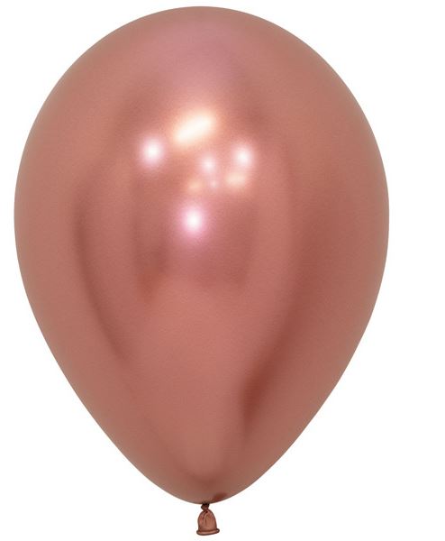 5" Sempertex Rose Gold Balloons X 50 - Click Image to Close