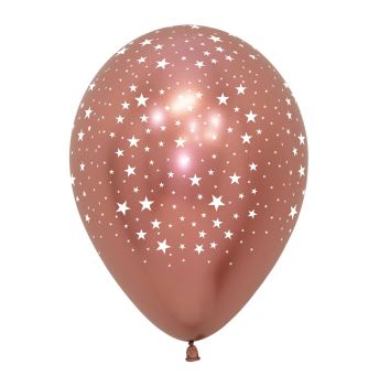 5" Reflex Stars Mixed Colours Latex Balloons 13cm - 50Pc - Click Image to Close