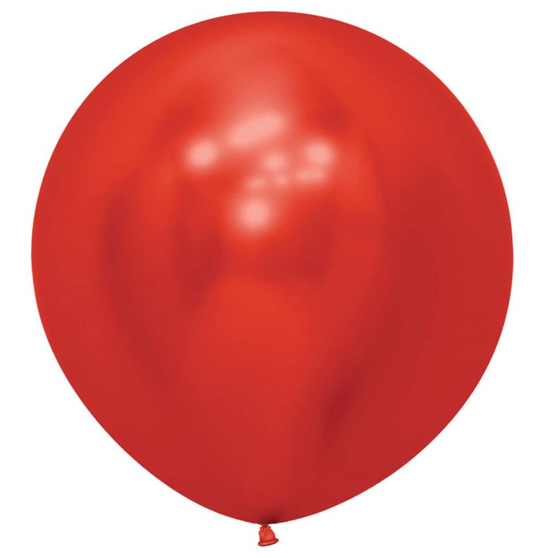 Reflex Crystal Red 915 Latex Balloons 24"/60cm - 3 Pc - Click Image to Close