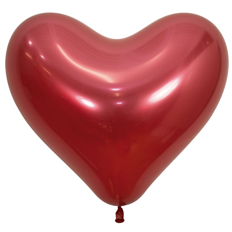 Reflex 14" Heart Red Pack Of 50 - Click Image to Close