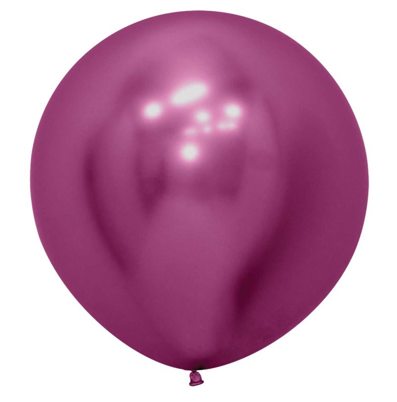 Reflex Fuchsia 912 Latex Balloons 24"/60cm - 3 Pack - Click Image to Close