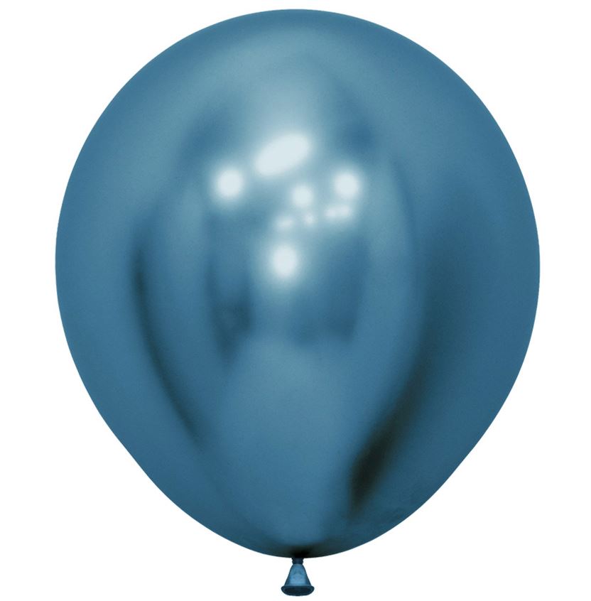 Reflex Blue 940 Latex Balloons 18"/45cm- 15 Pc - Click Image to Close