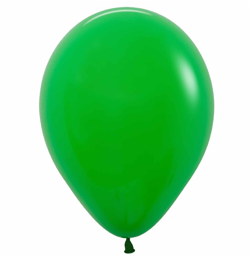 Sempertex Solid Shamrock Green 12" Latex Balloons 50 Pack - Click Image to Close