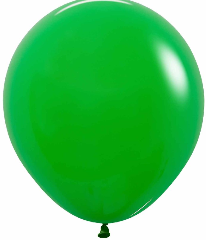 Sempertex Solid Shamrock Green 18" Latex Balloons 25 Pack - Click Image to Close