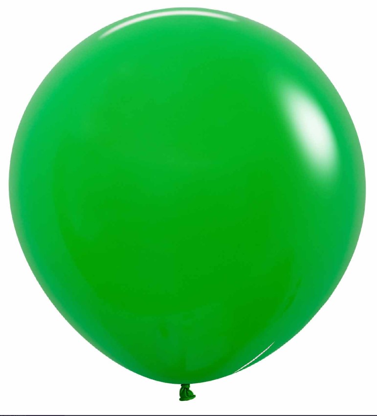 Sempertex Solid Shamrock Green 24" Latex Balloons 3 Pack" - Click Image to Close