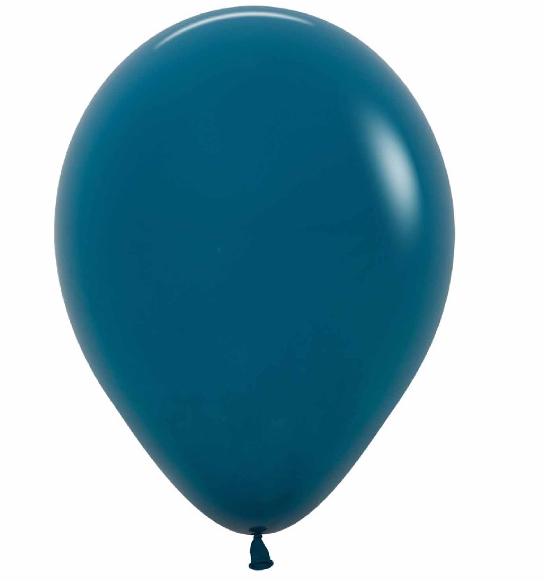 Sempertex Colour Solid Deep Teal 5" Latex Balloons 100 Pack - Click Image to Close