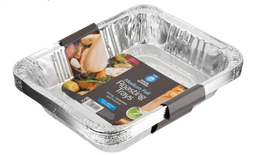 7pk Medium Foil Roasting Tray - Click Image to Close
