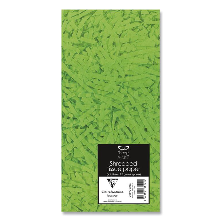 Shredded Tissue Paper Green - Click Image to Close