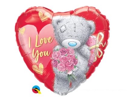 Qualatex 18" Heart Tatty Teddy I Love You Bouquet Balloon - Click Image to Close