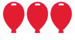 Balloon Shape Weights Primary Red X100Pcs - Click Image to Close