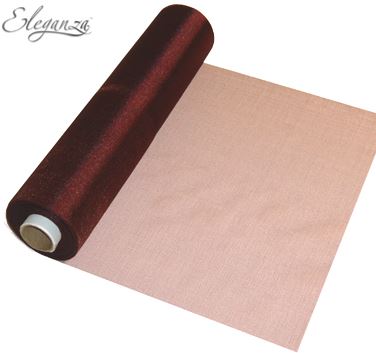 Eleganza Soft Sheer Organza 29Xm X 25M Burgundy