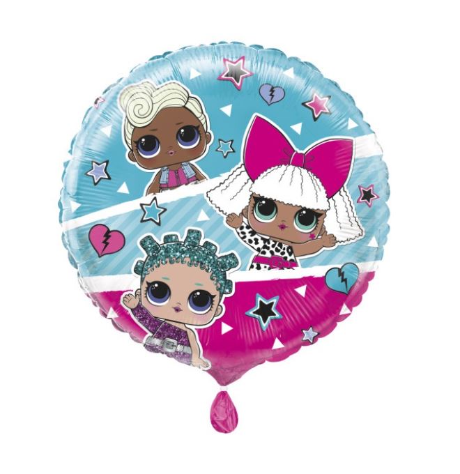 Lol Surprise Round Foil Balloon 18" - Click Image to Close