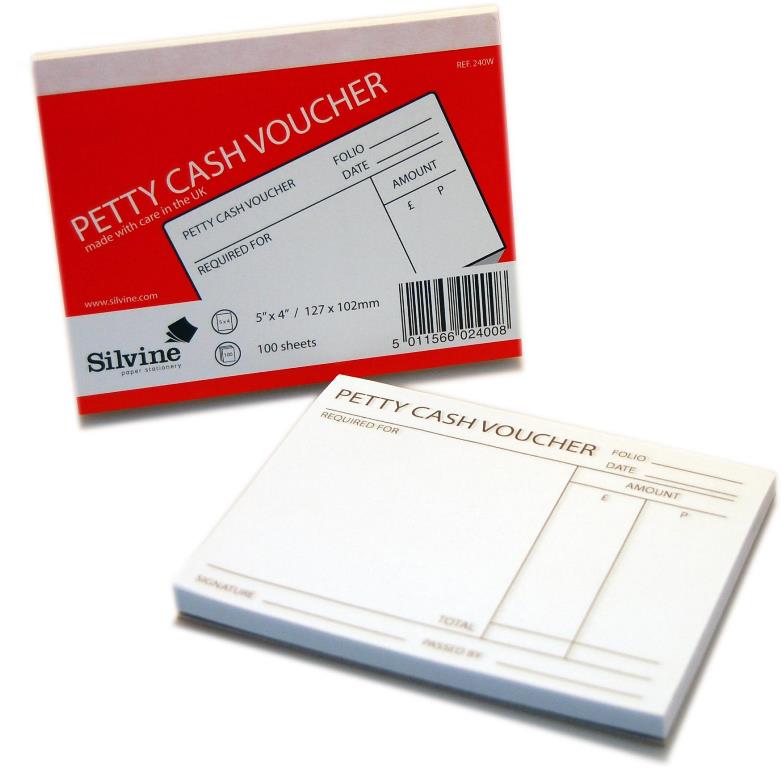 Silvine Petty Cash Voucher Pad 127mm X 102mm 100 Sheet - Click Image to Close
