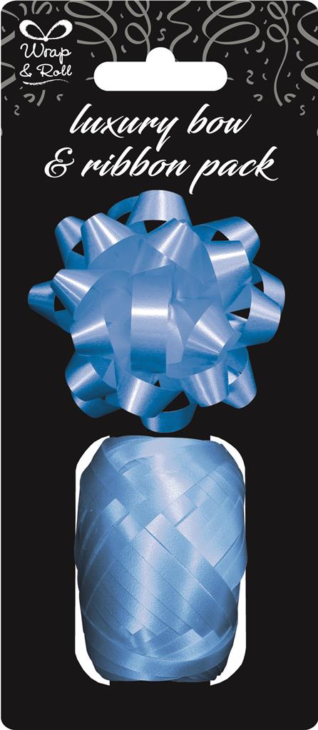 Blue 3" Star Bow & Cop - Click Image to Close