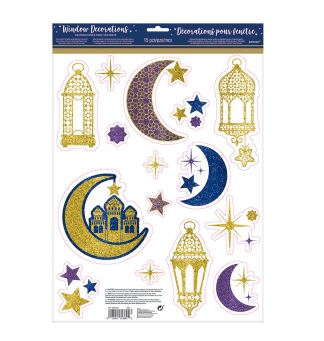 Eid Window Decorations 30cm X 43cm - Click Image to Close