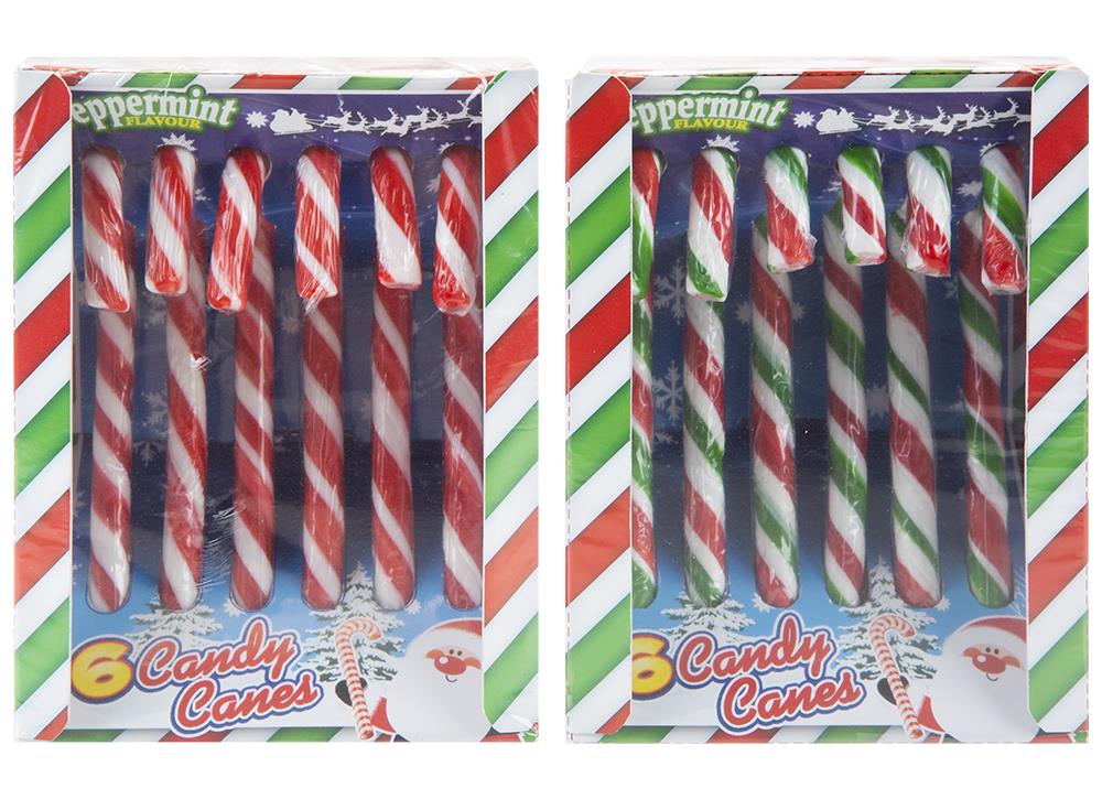 CHRISTMAS CANDY CANE PACK OF 6 - Click Image to Close