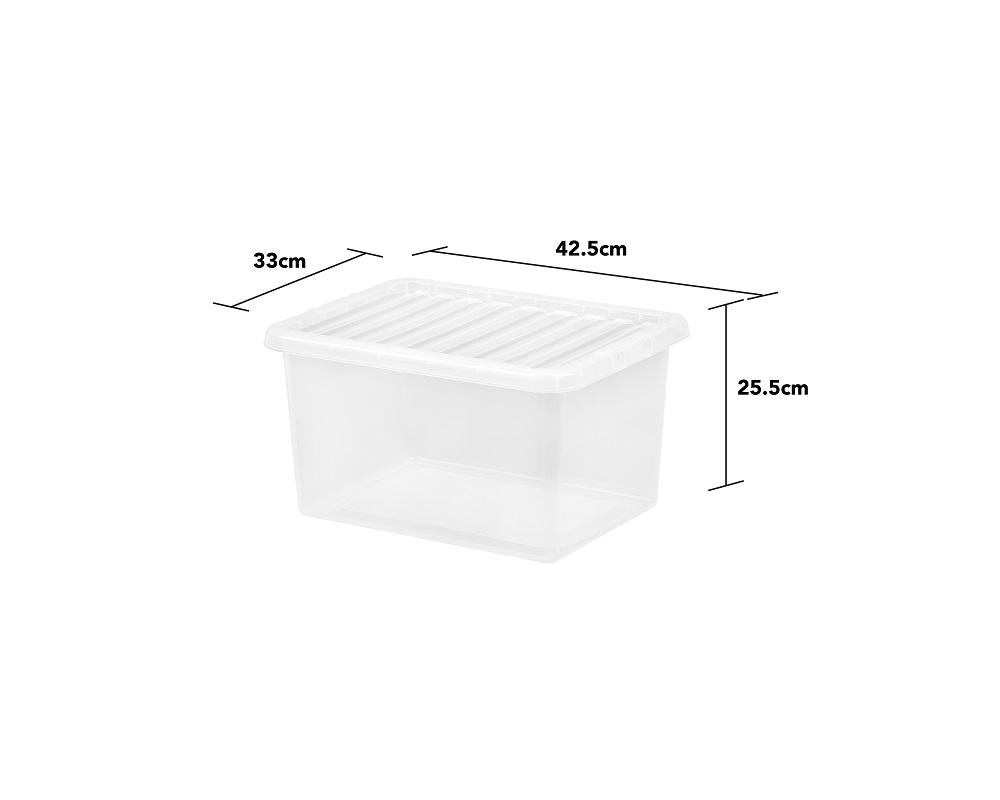 Wham Crystal 25L Box And Lid - Click Image to Close