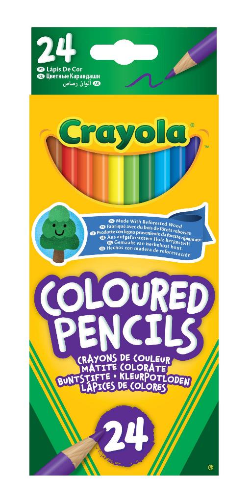 Crayola 24 Coloured Pencils Eco ( 68-0024 ) - Click Image to Close